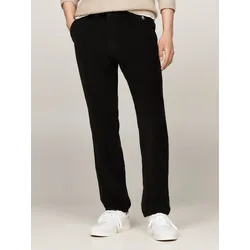 Cordhose TOMMY JEANS "TJM RYAN CORD CHINO", Herren, Gr. 33, Länge 34, schwarz, Cord, Obermaterial: 100% Baumwolle, casual, straight fit, Hosen
