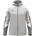 Kinder Kapuzenjacke hellgrau/weiß/grau 140
