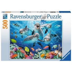 Ravensburger Puzzle »500 Teile Ravensburger Puzzle Delfine im Korallenriff 14710«, 500 Puzzleteile
