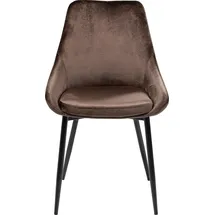 Kare Esszimmerstuhl East Side Polyester braun 2er Set