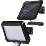 Solarbetriebener Außenstrahler Mit Bewegungsmelder, Wasserdicht (ip65), Led-fluter Mit 5 M Kabel, 120° Abstrahlwinkel