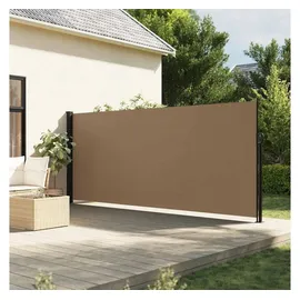 vidaXL Seitenmarkise 180 x 500 cm Taupe Aluminium