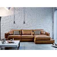 JVmoebel Ecksofa, Design Sofa Ecksofa Polster Eckgarnitur Couchen Leder Wohn braun