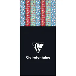 Clairefontaine 30x Geschenkpapierrollen Alliance 57g 10x0,70m, Kinder Weihnachten - Sortierung 211936C
