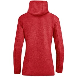 Jako Damen Kapuzensweat Premium Basics rot meliert, 34