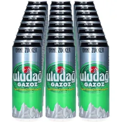 Uludag Gazoz Sugar Free 0,33 Liter Dose, 24er Pack