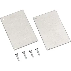 Seitenblenden | Aluminium | Für Wandanschlussprofil
