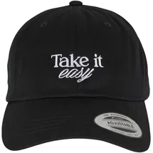 Mister Tee Take It Easy Low Profile Baumwollmütze Schwarz