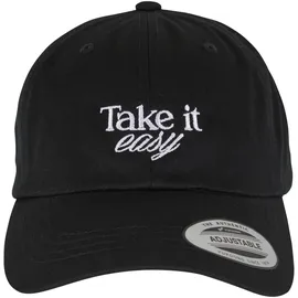 Mister Tee Take It Easy Low Profile Baumwollmütze Schwarz