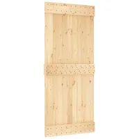 vidaXL Schiebetür Tür NARVIK Natur 90 x 210 cm Massivkiefer (1-St) beige
