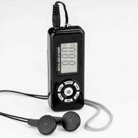 Mini Radio – tragbares FM-Radio/Pocket-Radio mit LCD-Anzeige, Ohrhörer