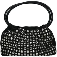 Jeffrey Campbell Henkeltasche Veloursleder Black