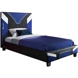 X Rocker Cerberus MKII Gaming-Bett für Kinder & Jugendliche - schwarz/blau/weiß