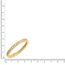 Fascination by Ellen K. Ring Gold Zirkonia weiß Memoirering