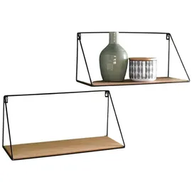 Dekoleidenschaft Puro Bücherregal 2er Set 40 x 20 x 60 cm Beige