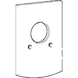 Hansa Rosette Brause Unterputz Deckplatte 59912508 Chrom