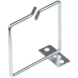 Good Connections Kabelführungsbügel - 80 x 80 mm - Stahl verzinkt - mit Seitlich versetzter Montageplatte zur strukturierten Kabelführung im Netzwerk-/Serverschrank
