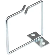 Good Connections Kabelführungsbügel - 80 x 80 mm - Stahl verzinkt - mit Seitlich versetzter Montageplatte zur strukturierten Kabelführung im Netzwerk-/Serverschrank
