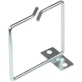 Good Connections Kabelführungsbügel - 80 x 80 mm - Stahl verzinkt - mit Seitlich versetzter Montageplatte zur strukturierten Kabelführung im Netzwerk-/Serverschrank