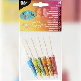 Papstar Deko-Picker 10 cm "Eisschirmchen Asia"