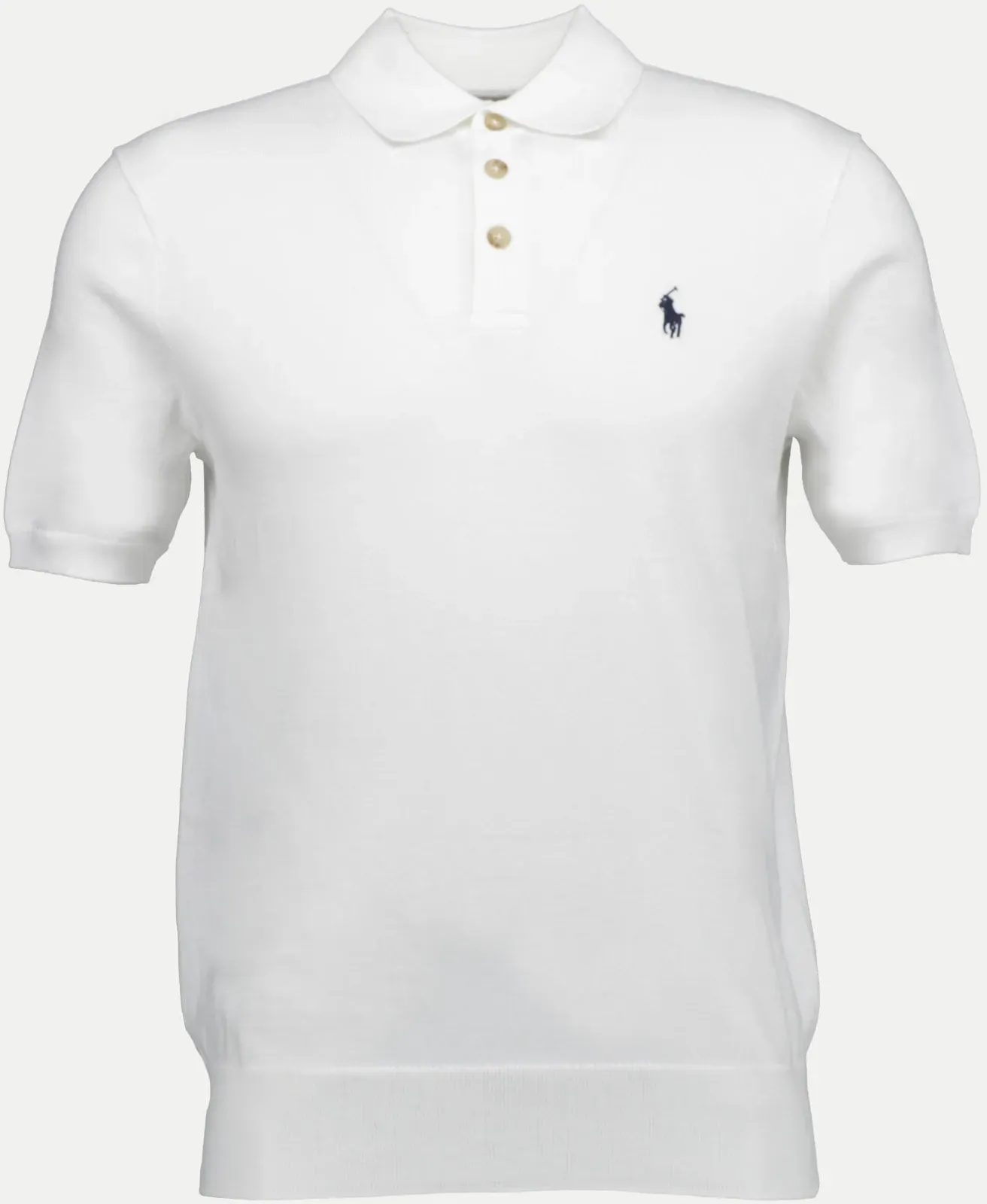 Poloshirt in Strickqualität Weiß XL
