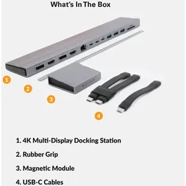 Targus HYPER HD156-GL USB-C Power Delivery, integrierter Kartenleser