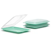Tatay Aufschnittboxen 3-teiliges Set Mintgrün 17 x 3,2 x 25,2 cm