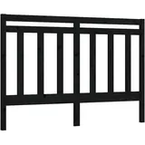 vidaXL Kopfteil Schwarz 166x4x100 cm Massivholz Kiefer