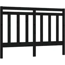 vidaXL Kopfteil Schwarz 166x4x100 cm Massivholz Kiefer