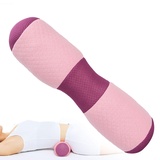 Yoga-Kissen Yoga Bolster Rolle-Taillen-Kissen Lendenwirbel Becken Korrektur Korrektur Kissen Memory Foam Block Yogakissen rund für Restoratives Yoga Übungen