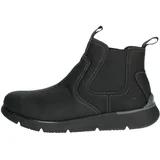 SKECHERS Herren Augustino Paulo Chelsea-Stiefel aus Leder, Schwarz, 43 EU - 43 EU