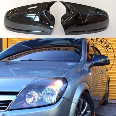 Barlas Store M4 Style Mirror Cover Mirror Cover Cap Bright Black 2 Pcs. Right-Left For Vauxhall Astra Opel Astra H Astra Gtc Astra Opc 2004 2005 2006 2007 2008