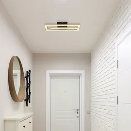 GLOBO Deckenleuchte Designlampe Wohnzimmerleuchte LED beweglich Kristalle gold schwarz