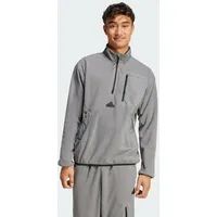 Adidas Herren Rolli City Escape Polar Fleece 1/2 Zip Oberteil grey four - XS