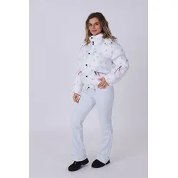 Weiße. schicke Pufferjacke mit OOSC-Print WEISS|WEISS XL