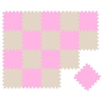 LittleTom Puzzlematte pink/beige 20-tlg.