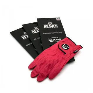 BEAVER GOLF Handschuh All Weather, rot - M
