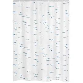 RIDDER Duschvorhang Folie Sylt 240 x 180 cm blau