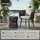 Tectake Lugano Gartenstuhl 62,5 x 62,5 x 75 cm grau