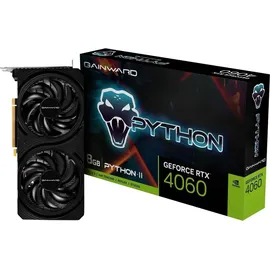 Gainward GeForce RTX 4060 Python II, 8GB GDDR6, HDMI, 3x DP (4496 / NE64060019P1-1070V)