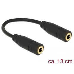 Delock Audiokoppler - 4-poliger Mini-Stecker weiblich zu 4-poliger Mini-Stecker