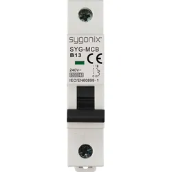 Sygonix SY-6440878 SYG-MCB 1P/B13/6KA Leitungsschutzschalter 1polig 13 A 240 V/AC