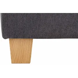 Home Affaire Hocker Lyla Luxus-Microfaser 131 x 42 x 61 cm Grau