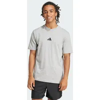 adidas Essentials Small Logo Single Jersey T-Shirt grau/Schwarz XXL