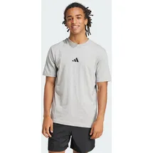 adidas Essentials Small Logo Single Jersey T-Shirt grau/Schwarz XXL