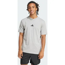 adidas Essentials Small Logo Single Jersey T-Shirt grau/Schwarz XXL