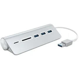 Satechi Aluminum USB 3.0 Hub & Card Reader Silver