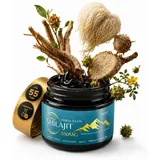 NiDiZ Shilajit-Harz 50 g – 900 mg pro Portion |Himalaya-Mumijo mit Ashwagandha, Lion’s Mane, Maca & Tribulus | In der EU laborgeprüft | 55 Portionen