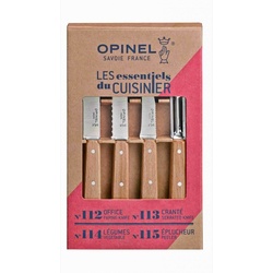 OPINEL Küchenmesser-Set Box Les Essentiels Natur