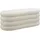 Tectake Polsterbank Altu Bouclé Creme Weiß 110 x 45 x 42 cm